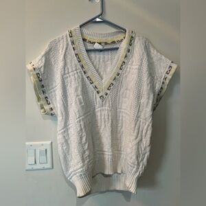 Cute knit women’s v-neck sweater vest